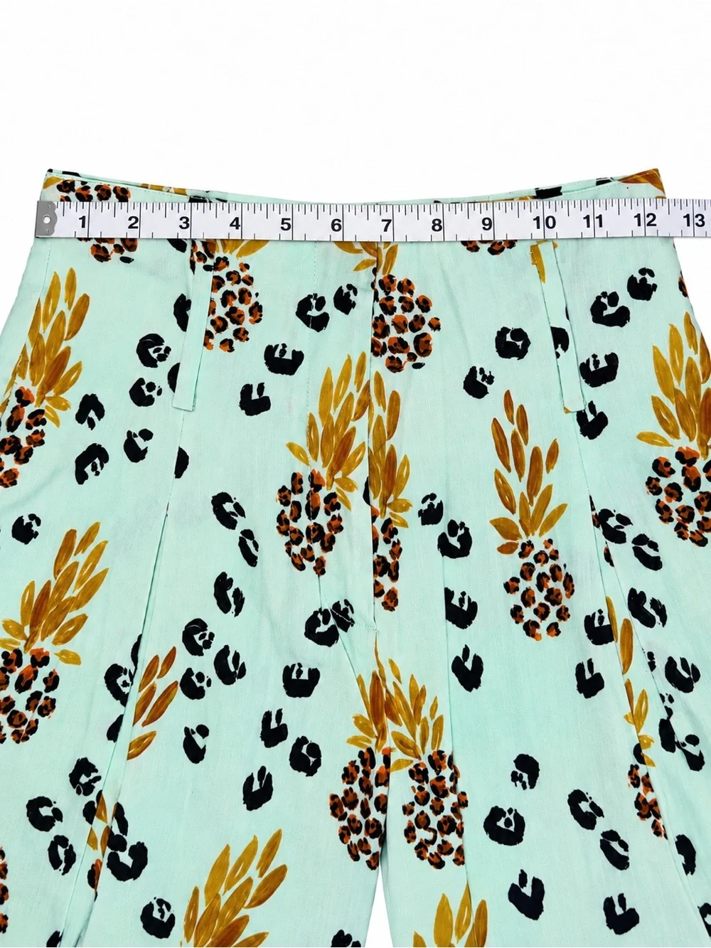 Jonathan Simkhai Mint High-Waist Pleated Shorts